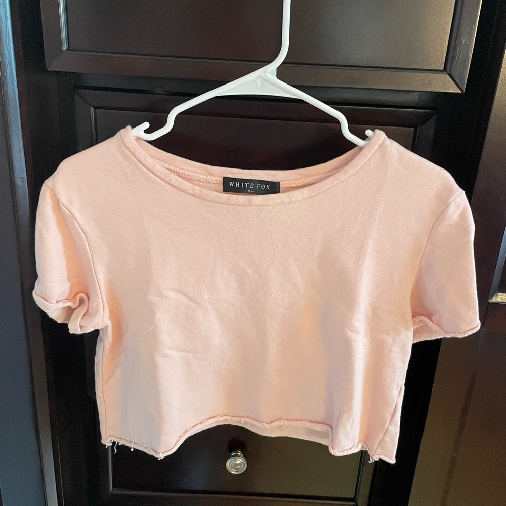 White Fox Boutique Crop T Shirt